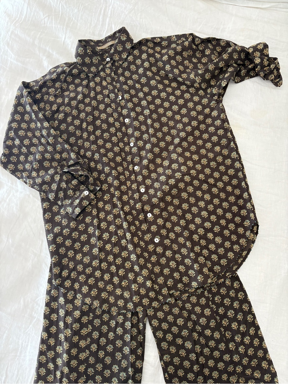 Chan Luu Astrid Block Print Cotton Matching Set